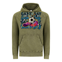 Vintage Olive Game day soccer Vintage Hoodie - HowdyJamesFarm