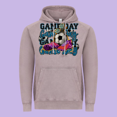 Game Day Soccer Vintage Hoodie Designed By Howdyjamesfarm