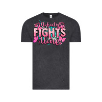 Vintage Black Nobody fights alone Cancer Awareness Vintage Tee - HowdyJamesFarm