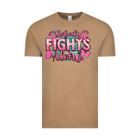 Vintage Coffee Nobody fights alone Cancer Awareness Vintage Tee - HowdyJamesFarm