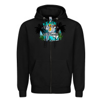 Black beach please Zipper Hoodie - CowhideDigitalArt