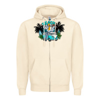 Sandshell beach please Zipper Hoodie - CowhideDigitalArt