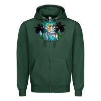 Sports Green beach please Zipper Hoodie - CowhideDigitalArt