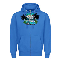 True Royal beach please Zipper Hoodie - CowhideDigitalArt