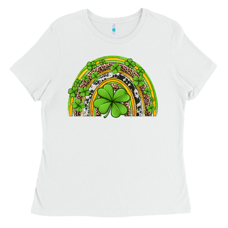 Western St Patricks Rainbow Ladies Tee by Jasminsmagicworld | Teevron