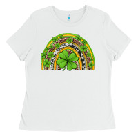 White western st patricks rainbow Ladies Tee - Jasminsmagicworld