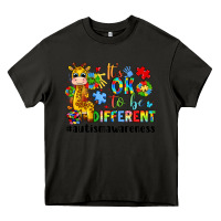 Asphalt it s ok to be different giraffe Heavy Core Tee - LillyAllenDesigns