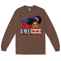 Chestnut little miss america black girl peekaboo Long Sleeve Tee - CowGirlArtShop