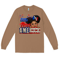 Toasted Coconut little miss america black girl peekaboo Long Sleeve Tee - CowGirlArtShop