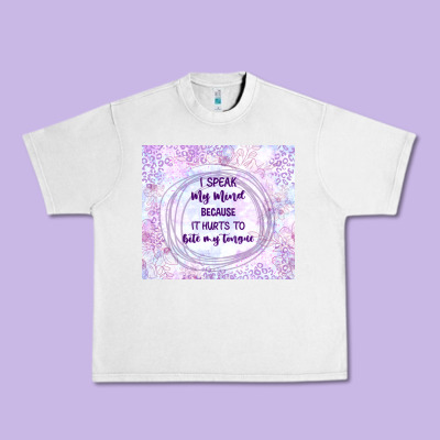 It Hurts To Bite My Tongue Urban Heavy Tee Designed By Tumblerdesignbyshophia