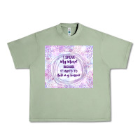 Oil Green it hurts to bite my tongue Urban Heavy Tee - TumblerDesignByShophia