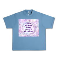 Pebble Blue it hurts to bite my tongue Urban Heavy Tee - TumblerDesignByShophia