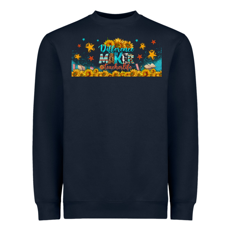 Difference Maker Teacher Life Libbey Glass Heavyweight Sweatshirt by BundleAndBundleShop | Teevron