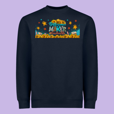Difference Maker Teacher Life Libbey Glass Heavyweight Sweatshirt Designed By Bundleandbundleshop