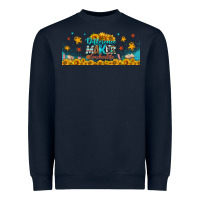 Navy difference maker teacher life libbey glass Heavyweight Sweatshirt - BundleAndBundleShop
