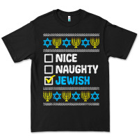 Black nice naughty jewish ugly hanukkah sweater chanukah jew gift premium t Premium Tee - minhPixels