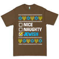 Cacao nice naughty jewish ugly hanukkah sweater chanukah jew gift premium t Premium Tee - minhPixels