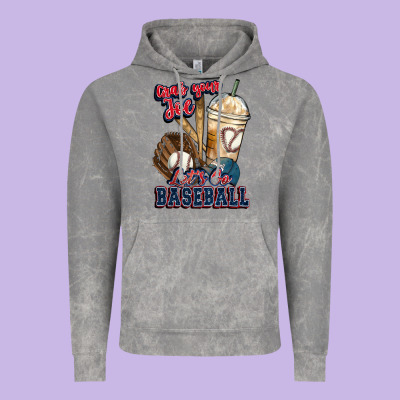 Grab Your Joe Lets Go Baseball Vintage Hoodie Designed By Howdyjamesfarm