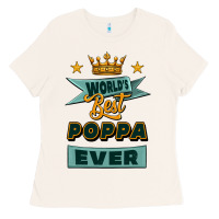 Bone world's best poppa ever Ladies Tee - Jasminsmagicworld