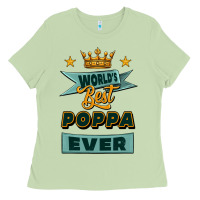 Matcha world's best poppa ever Ladies Tee - Jasminsmagicworld