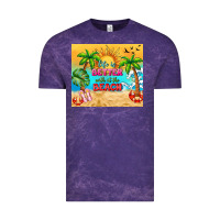 Cloud Purple life is better with at the beach Vintage Tee - TumblerDesignByShophia