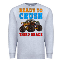 Heather Grey ready to crush third grade Premium Sweatshirt - Artiststas