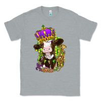 Heather Grey Mardi Gras cow Classic Tee - NancyCooperArtShop