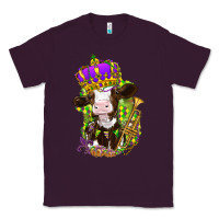 Plum Mardi Gras cow Classic Tee - NancyCooperArtShop
