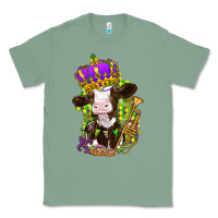 Sage Mardi Gras cow Classic Tee - NancyCooperArtShop