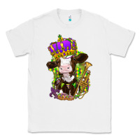 White Mardi Gras cow Classic Tee - NancyCooperArtShop