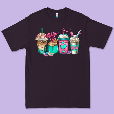 Cna Nurse Coffee Cups Premium Tee Designed By Jasminsmagicworld