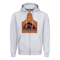 Heather Grey Barn Earning Zipper Hoodie - CowhideDigitalArt