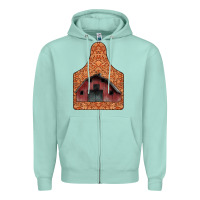 Seafoam Barn Earning Zipper Hoodie - CowhideDigitalArt