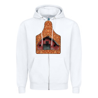 White Barn Earning Zipper Hoodie - CowhideDigitalArt