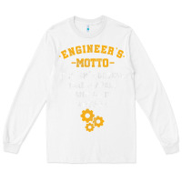 White engineer engineering mechanical profession electrical gift Long Sleeve Tee - minhPixels