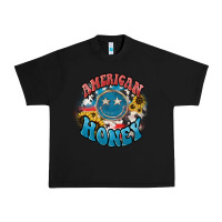 Black American honey smiley Urban Heavy Tee - HowdyJamesFarm