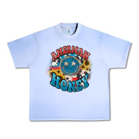 Grape Ice American honey smiley Urban Heavy Tee - HowdyJamesFarm