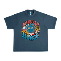 Midnight Navy American honey smiley Urban Heavy Tee - HowdyJamesFarm