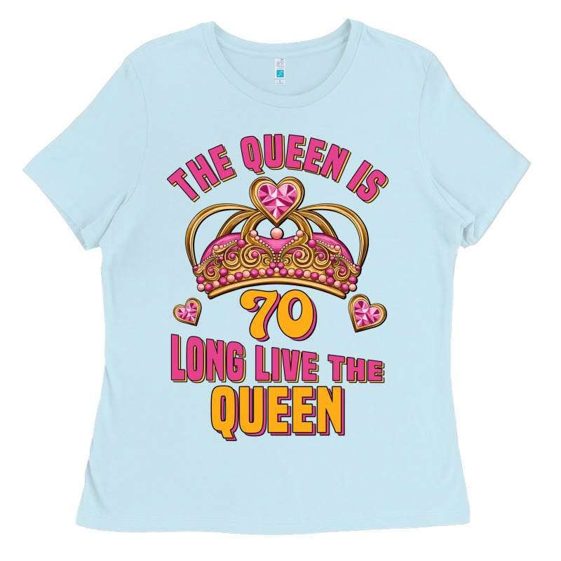 The Queen Is 70 Long Live The Queen Ladies Tee by Jasminsmagicworld | Teevron