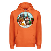 Carrot Christmas Pig With Chicken Premium Hoodie - FaDigitalArtStudio