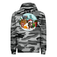 Slate Camo Christmas Pig With Chicken Premium Hoodie - FaDigitalArtStudio