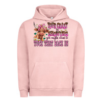 Pigment Salmon your crazy is showing you might want to tuck that Urban Hoodie - AdoDesignShop