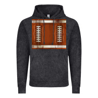 Distressed American Football Pattern Vintage Hoodie | Teevron