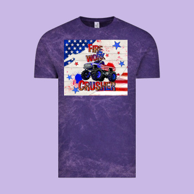 Firework Crusher 4th Of July Vintage Tee Designed By Tumblerdesignbyshophia