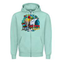 Seafoam beach please Zipper Hoodie - CowhideDigitalArt