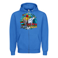 True Royal beach please Zipper Hoodie - CowhideDigitalArt