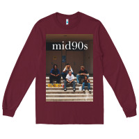 Burgundy mid 90s movie Long Sleeve Tee - minhPixels