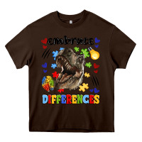 Chocolate Brown embrace differences Heavy Core Tee - LillyAllenDesigns
