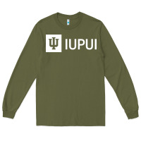 Army Green IUPUI, Indiana University Long Sleeve Tee - minhPixels