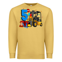 Antique Gold forklift birthday five Premium Sweatshirt - Artiststas